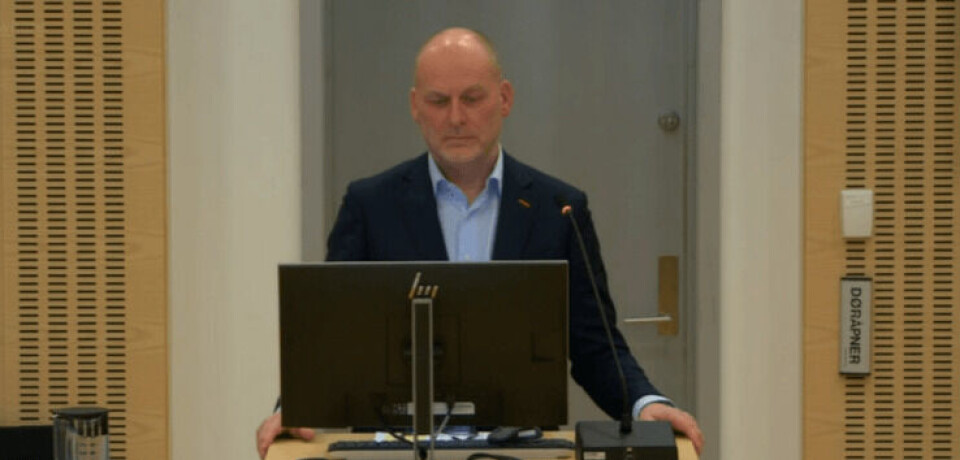 Even Søfteland, talsmann for oppdrettsbedriftene, sier til Kyst.no at de vil vurdere en anke innen rimelig tid. Skjermdump fra Gulating lagmannsrett.
