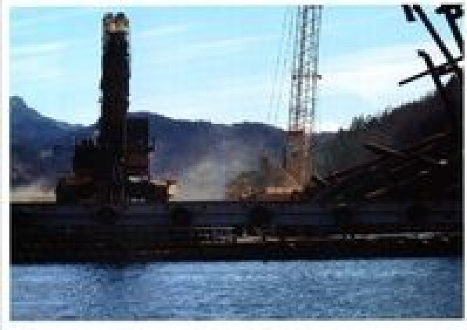 AF Decoms miljøbase i Vatsfjorden ligger et lite steinkast fra oppdrettsselskapet. Foto: Raunes Fiskefarm