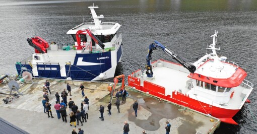 Dåp av Osland Havbruk sine to nye båtar