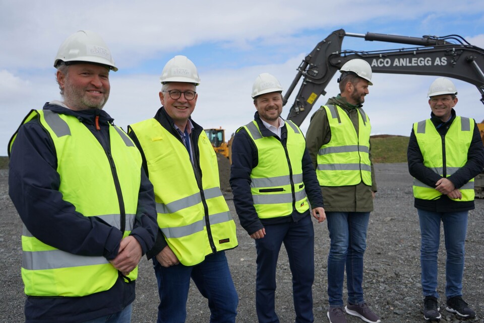 Styret I Salmon Evolution. Fra venstre: Glen Bradley, Kristofer Reiten, Styreleder Tore Tønseth, Peder Stette, Frode Kjølås. Foto: Doxacom