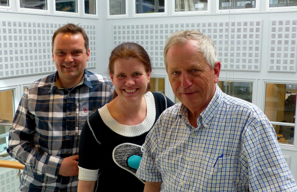 PHARMAQ Analytiq sitt histologi team består nå av Alf Dalum (t.v), Renate Johansen, Trygve Poppe og Pernilla SimolinTekst til bilde: PHARMAQ Analytiq sitt histologi team består nå av Alf Dalum (t.v), Renate Johansen, Trygve Poppe og Pernilla Simolin (ikke tilstede på bilde).
