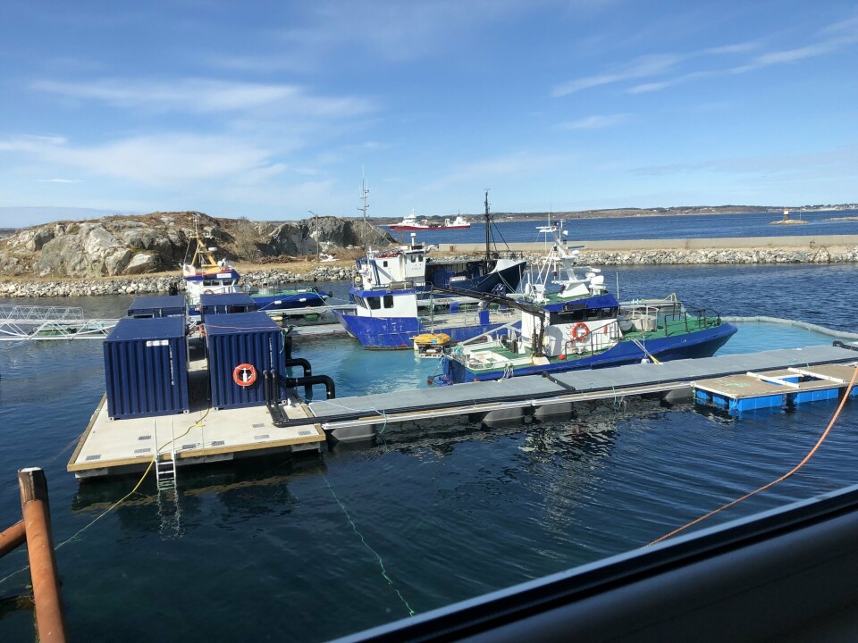 Odd Fellow og Otnefisk ble de to første fartøyene som ble desinfisert på Defloat sitt nye anlegg.
