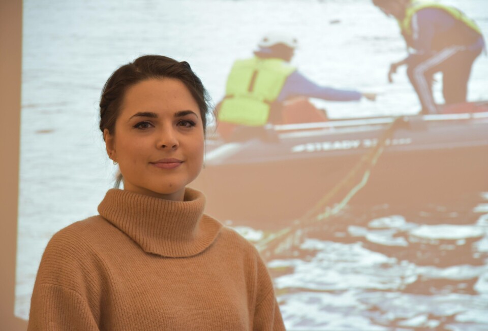 Stipendiat Lisa-Victoria Bernhardt har gjort spennende forsøk i forbindelse med ny mulig metode for påvisning av PD-virus. Foto: Veterinærinstituttet.