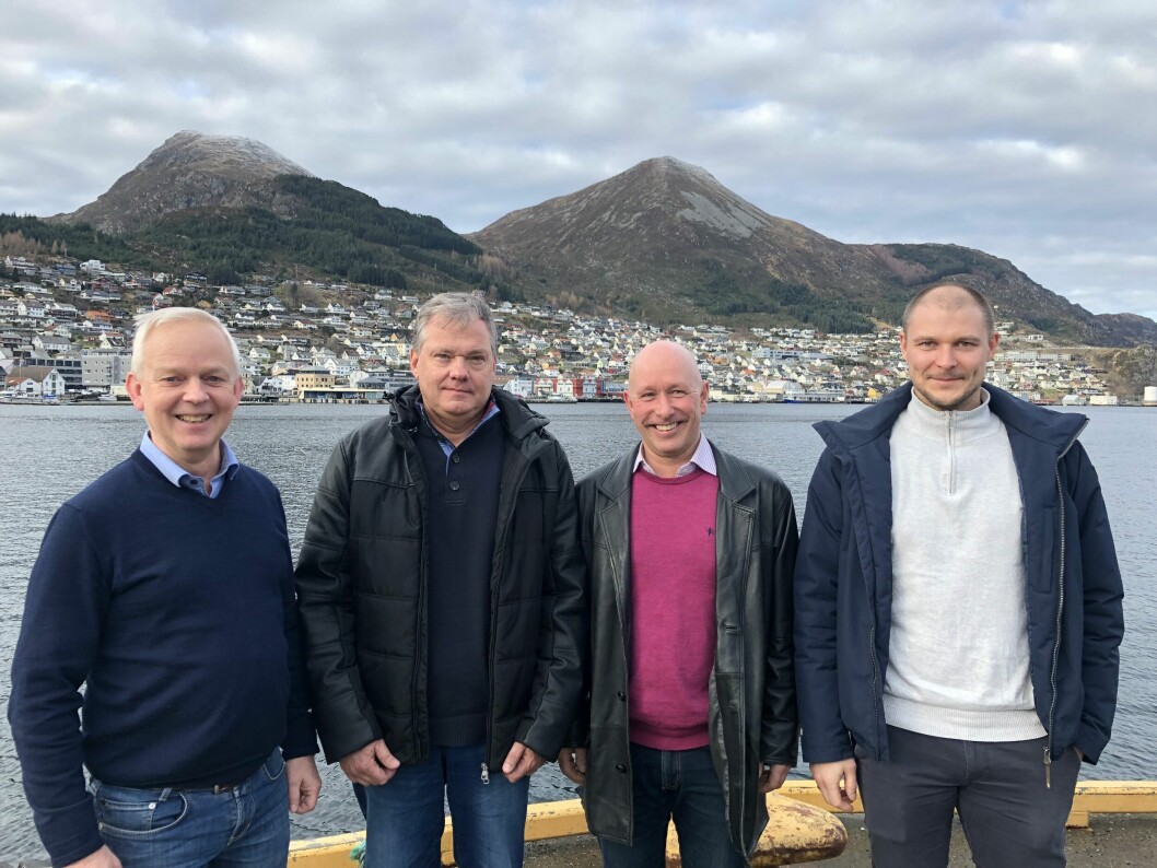 Bildet fra venstre: Hans Petter Selstad, Ronny Guttormsen, Roy Stensgaard og Kjetil Holvik. Foto: Selstad.