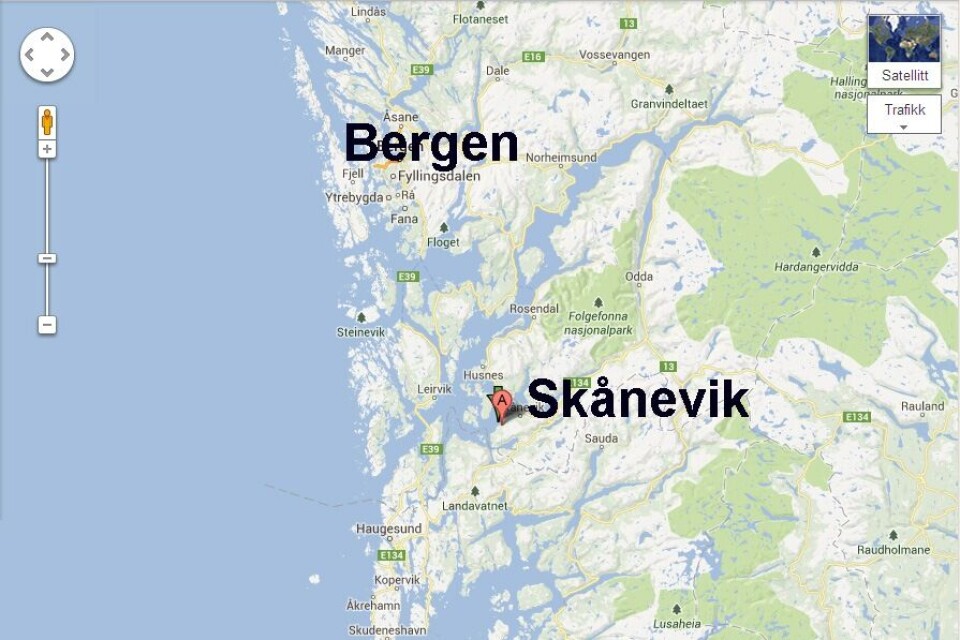 Skånevik Kart