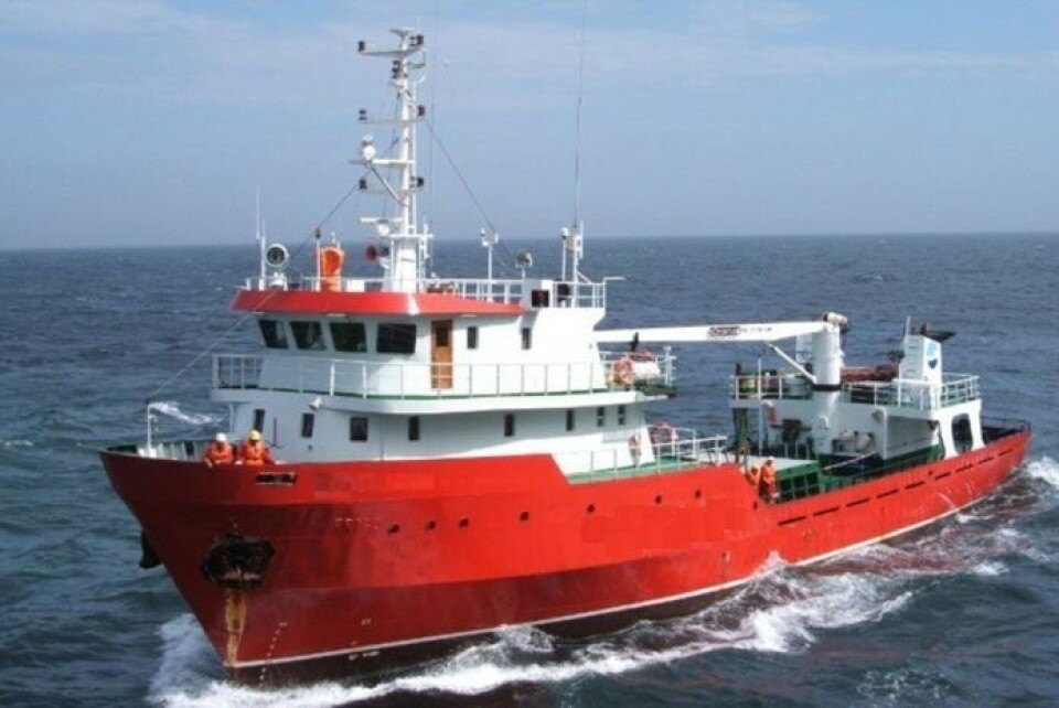 Det tidligere færøyske offshore-fartøyet får montert tre FLS-avluserlinjer og tar navnet 'Aas Provider'. Foto: Aas Kystservice