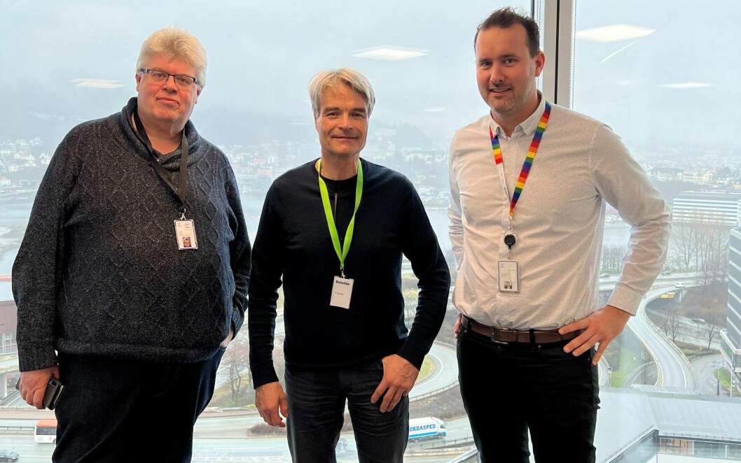 Helge Bjordal i Nagelld, Eldar Lien i Searas og Anders Kalleberg i Deloitte. Foto: Deloitte
