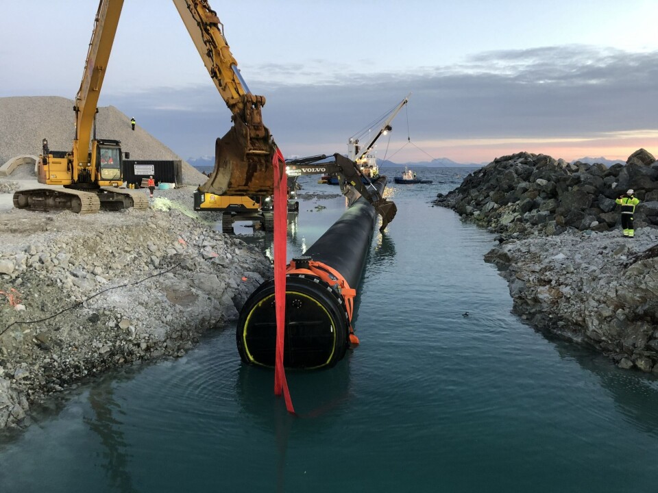 Selskapets gjennomstrømningsteknologi  bruker sjøvann fra Andfjorden. Foto: Andfjord Salmon