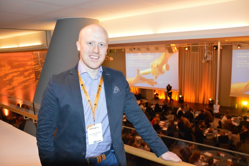 Youngfish konferansen ble åpnet av styreleder Carl Johan Sandberg. Foto: Ole Andreas Drønen