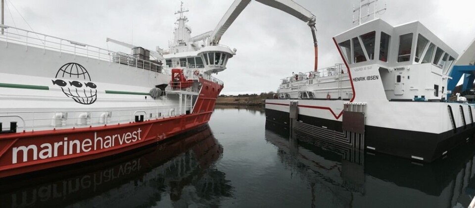 Fôrflåten Henrik Ibsen til Marine Harvest