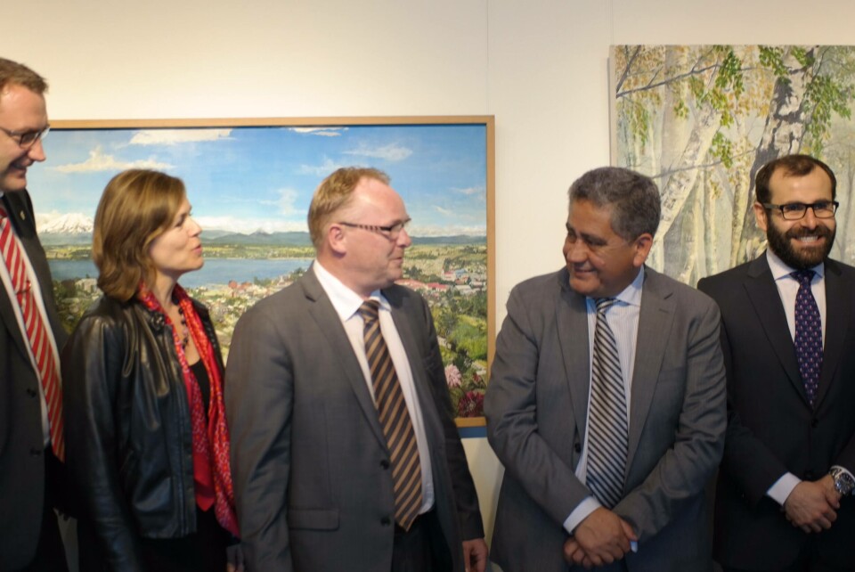 Bilateralt møte mellom Norge og Chile. Foto: Halvard Wensel.