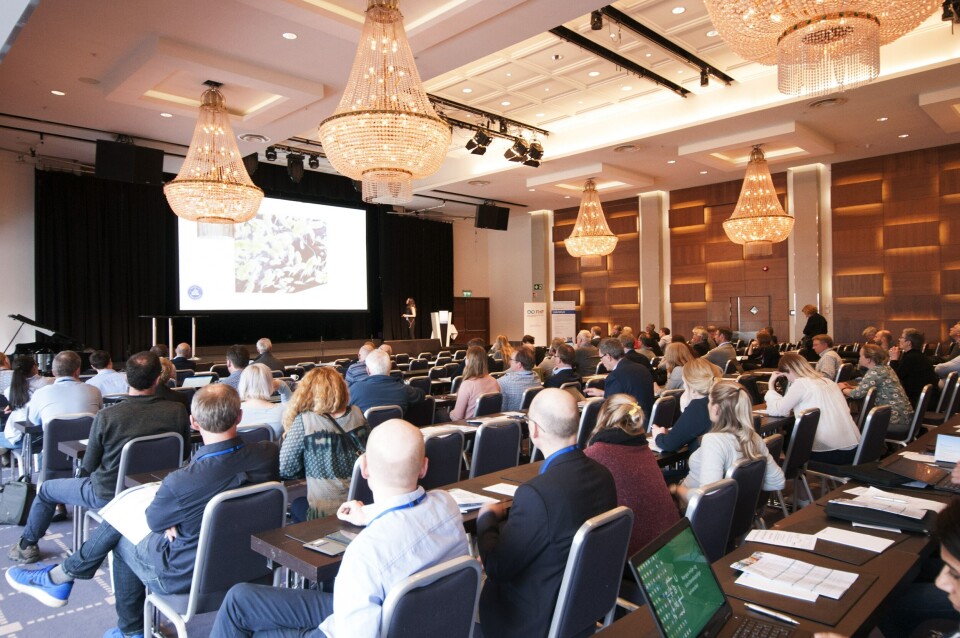 Forskerne er positive til genredigering. Bildet er fra en av tre parallelle sesjoner under Havbruk 2018.