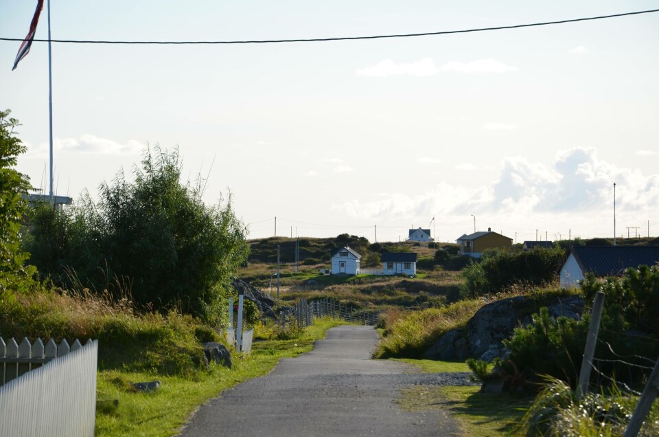 Fra hovedveien gjennom Sørburøy. Foto: Privat.