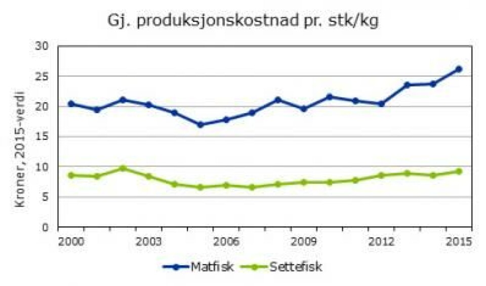 Gjennomsnittlig produksjonskostnad