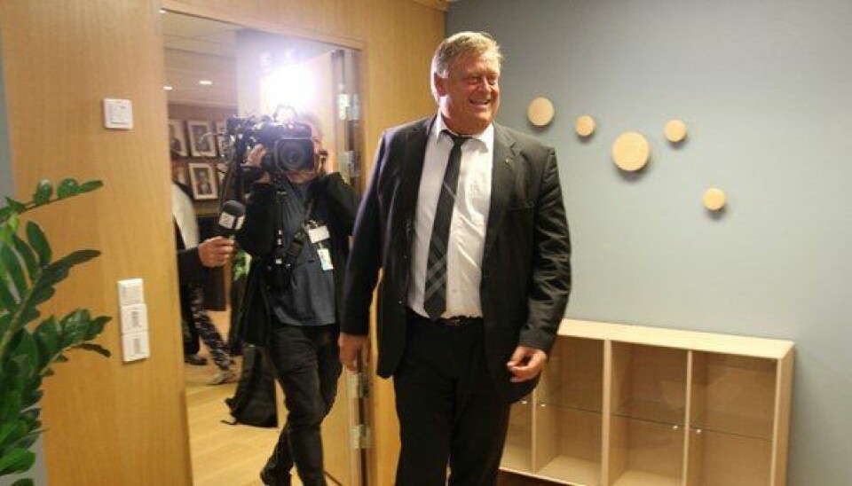 Harald Tom Nesvik (FrP) ble i statsråd i dag utnevnt til ny fiskeriminister. Foto: NFD