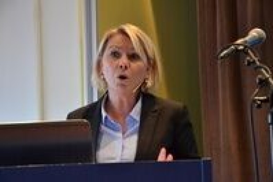 Monica Mæland sier de ønsker å se på den maritime næringen i en større sammenheng. Foto: PMJ