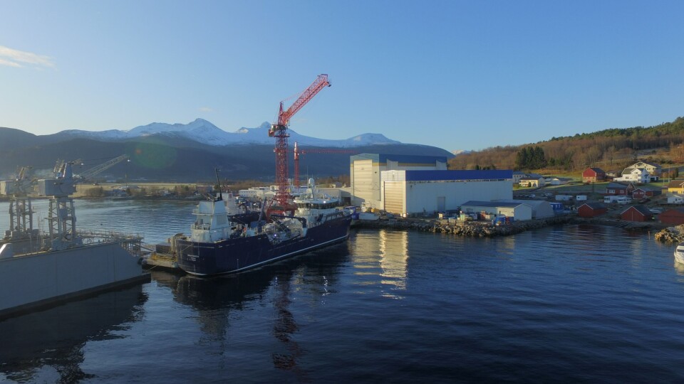 «Ronja Islander» skal inn på langsiktig kontrakt for Grieg Seafood på sine oppdrettsanlegg i Canada. Foto: Aas Mek. Verksted.