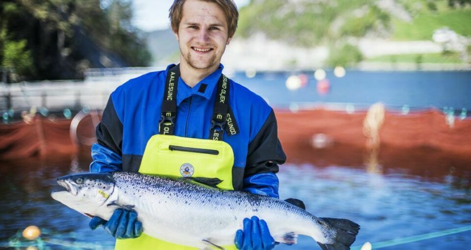 Jørgen Wenberg er ansatt ved Wenberg Fiskeoppdrett, et av eierselskapene i Salten Aqua- Gruppen. Foto: Lars Antonsen.