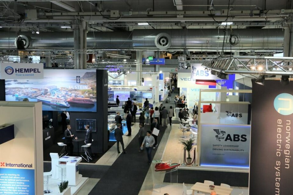 Bildet er fra Nor-Shipping 2019. Nå er det bestemt at messen utsettes til neste år. Arkivfoto: Helge Martin Markussen