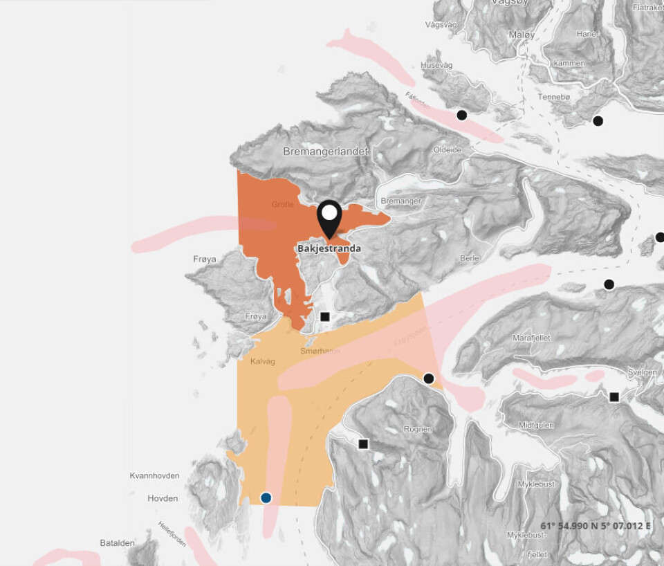 På lokaliteten Bakjestranda som er en Forsøksstasjon måtte over 210 000 fisk gå tapt som følge av ILA-virus. Foto: Barentswatch