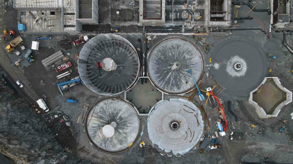 Fra anleggsområdet på Indre Harøya. Foto: Artec Aqua