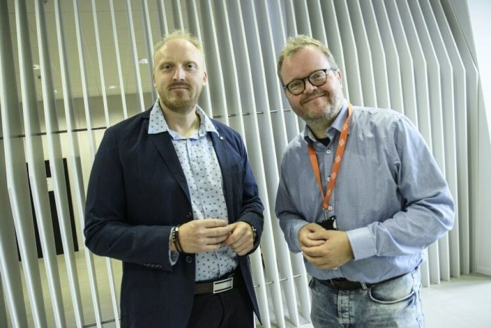 Willie Wågen er innleid som prosjektleder for det nye katapultsenteret. Asbjørn Halsebakke fra The Switch er interimstyreleder. Foto: NCE Maritime Cleantech