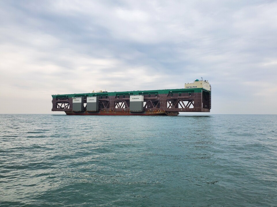 Nordlaks fikk i år Havfarmen endelig i drift. Foto: YCRO/Nordlaks/Boskalis