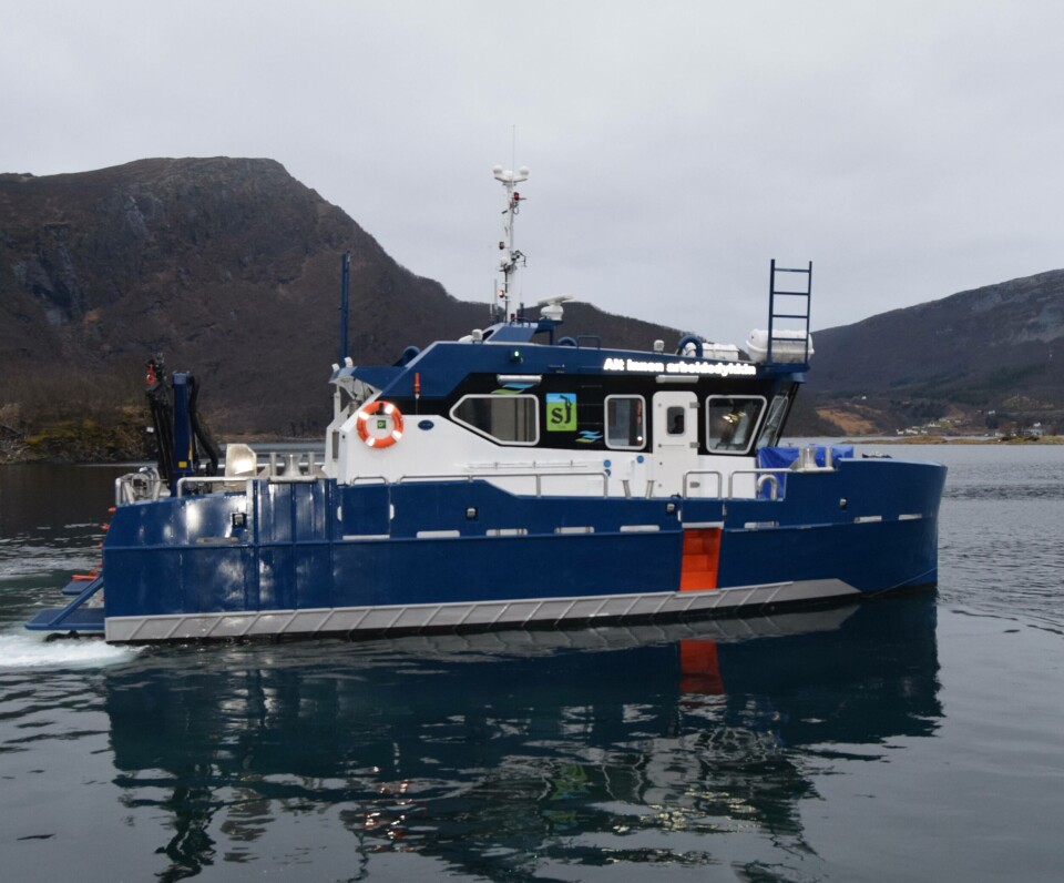 Byggenummer 149 «Sarpen» ble nylig overlevert til SJ Dykk. Foto: Grovfjord Mek. Verksted.