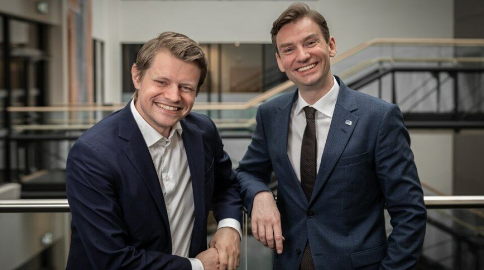 Peter Christian Frølich og Henrik Asheim, stortingsrepresentanter for Høyre gir hard medfart til egen regjeringen i podkasten «Stortingsrestauranten». Foto: Hans Kristian Thorbjørnsen
