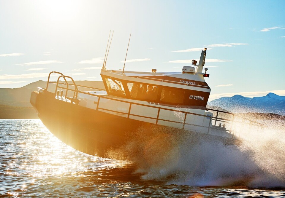 «Havørna» er første båt av typen FF33Z MK2 som leveres fra Hukkelberg Boats. Foto: Brunes Foto