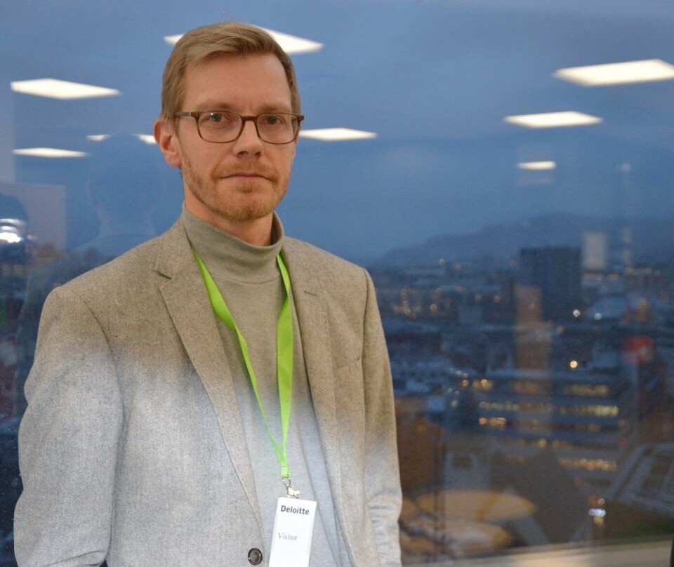 Oddbjørn Rødsten, CEO i Ecotone er svært glad for seieren i Gründerjulepresangen. Her under pitchingen i Bergen tidligere denne måneden. Foto: Ole Andreas Drønen Oddbjørn Rødsten, CEO i Ecotone er svært glad for seieren i Gründerjulepresangen. Her under pitchingen i Bergen tidligere denne måneden. Foto: Ole Andreas Drønen
