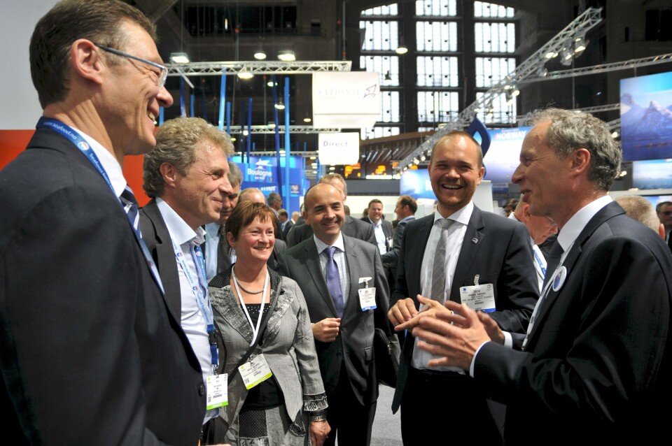 Illustrasjonsfoto: Sjømat Norge og Innovasjon Norge på messen i Brüssel i fjor. Foto: Innovasjon Norge.