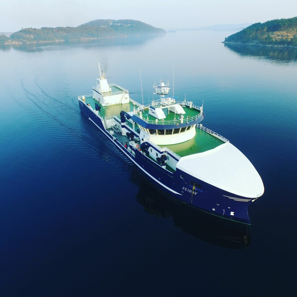 Brønnbåten Seihav har en av de største kapasitetene langs Norskekysten. Foto: Mowi Star.