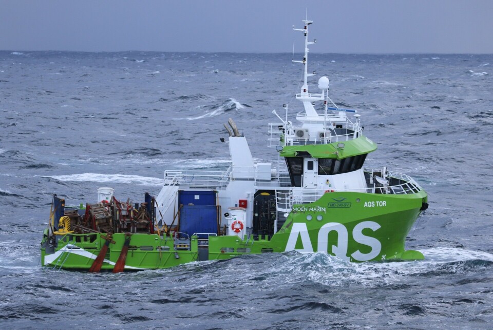 Daglig leder Ove Løfsnæs i AQS AS opplyser at det er AQS som har bestilt bergingen, men det skjer i et tett og godt samarbeid med Moen Marin og Gjensidige Forsikring. Foto: Kystvakta/KV Bergen