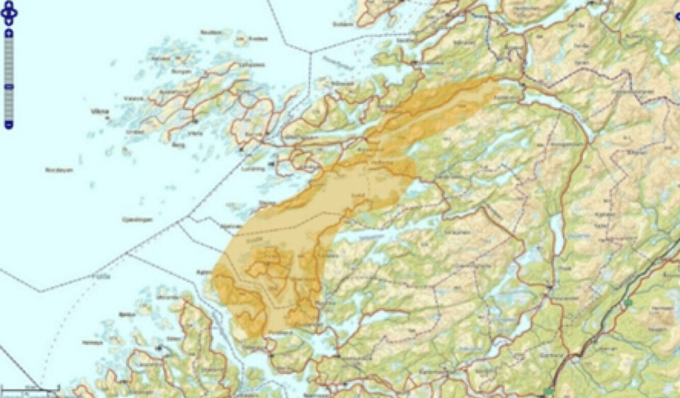 Figur 2: Sonekart over Follafjorden.