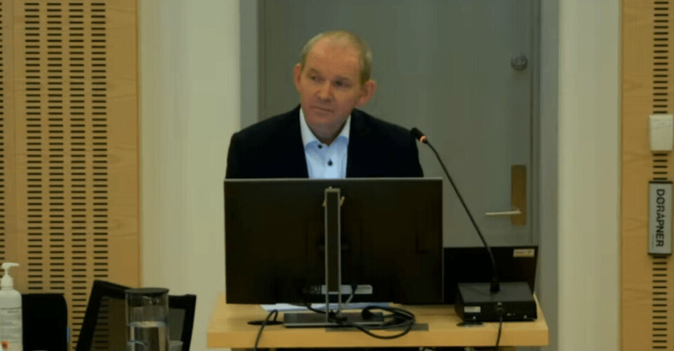 Håkon Tombre under rettssaken i Gulating lagmannsrett.