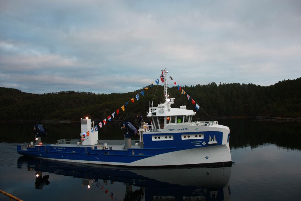 Frøy Fighter er ett av prosjektene levert fra Slatta Verft de sist årene. Foto: Sletta Verft