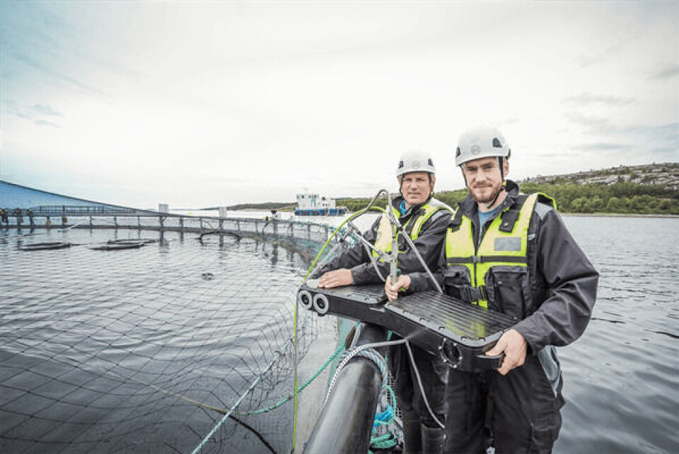 - Fiskehelse er et hett tema, og vi opplever svært sterk interesse fra våre kunder når det kommer til verktøy som gjør de i stand til å ta bedre beslutninger for å bedre fiskevelferden, sier Sven Kolstø i Optoscale. Foto: Optoscale/Gard Nordseth