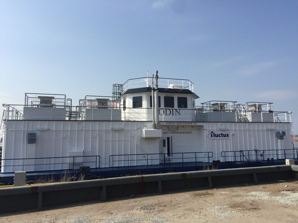 Den nye stålflåten til Firda Seafood har fôringssystem med åtte fôringslinjer. Den har også tre generatorer ombord. Foto: Fluctus.