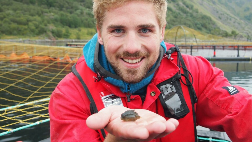 Mattias Bendiksen Lind. Foto: HaVet fiskehelsetjeneste.