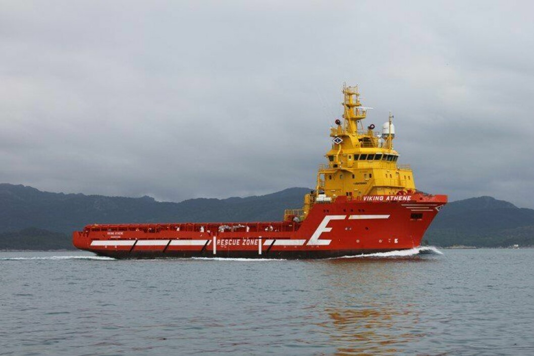Bakkafrost har kjøpt supplyskipet «Viking Athene» fra Eidesvik Shipping. Foto: Eidesvik.