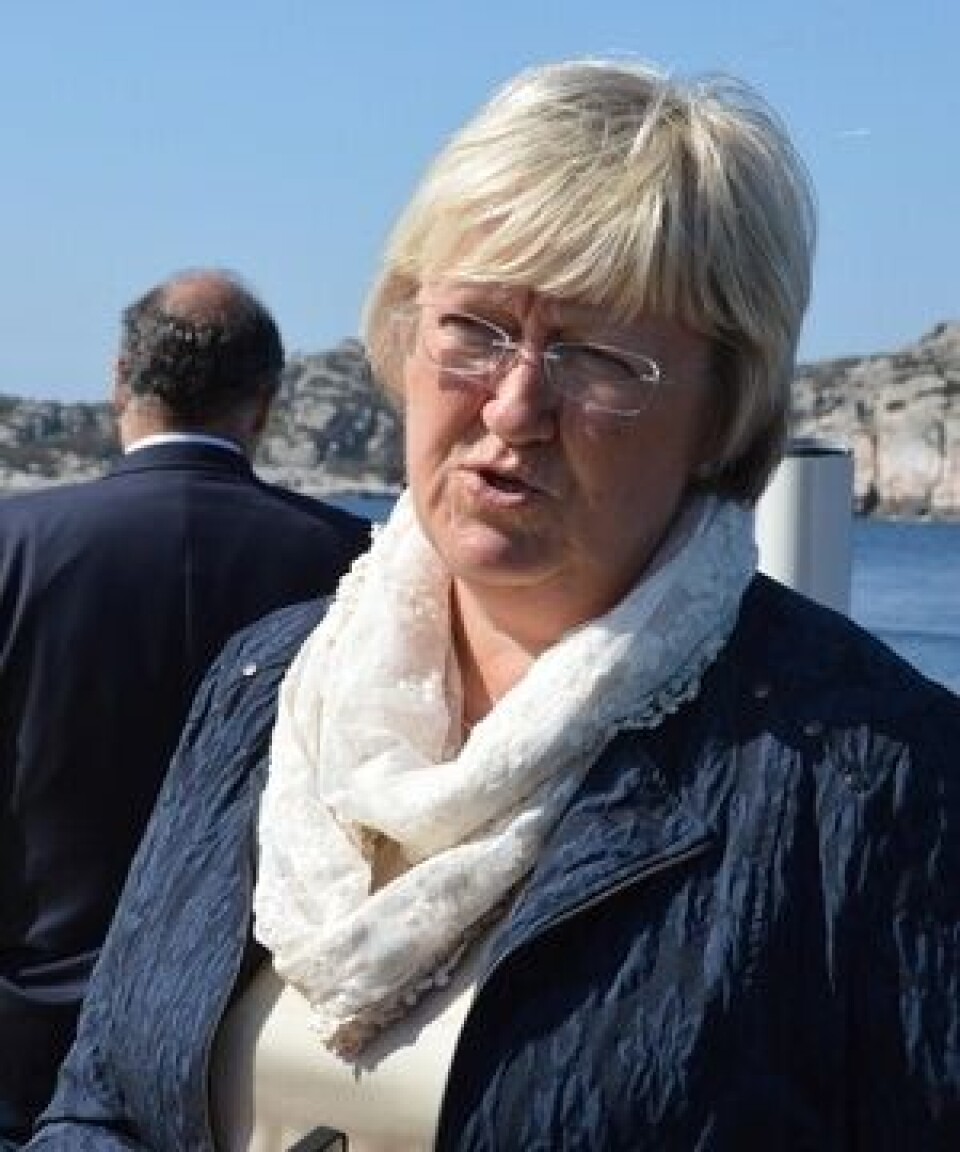 Elisabeth Aspaker møter idag AGA Halibut på Bømlo, der hun skal besøke det nye kveite pilotprosjektet til selskapet. (Foto: Øyvind Sjøthun Røen)