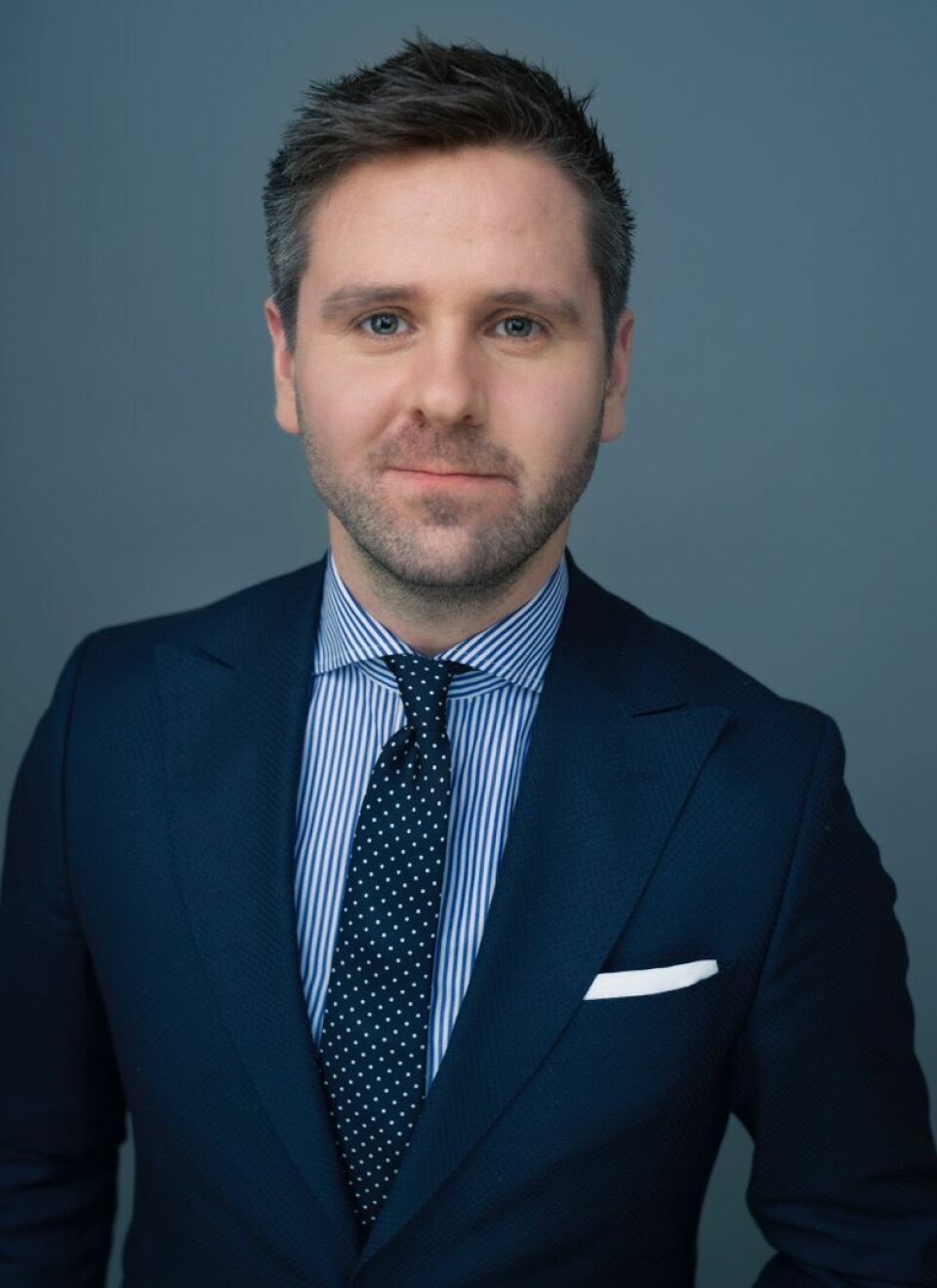 Eivind Nævdal-Bolstad, kommunikasjonssjef i Marine Harvest. Foto: CF Wesenberg.