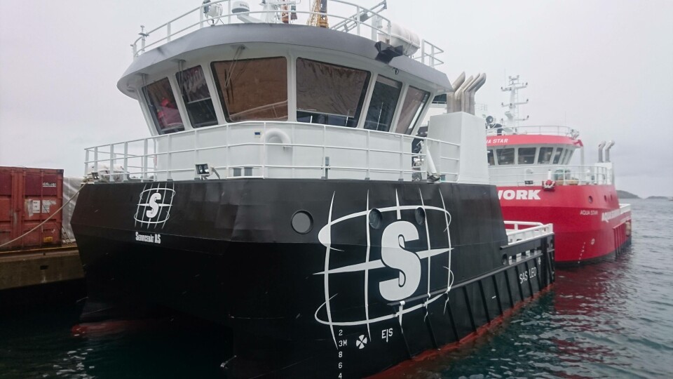 Firtjar Mekaniske Verksted overrekker det nye fartøyet SAS LEO til Servicebåt As denne uken. Foto: Servicebåt AS.