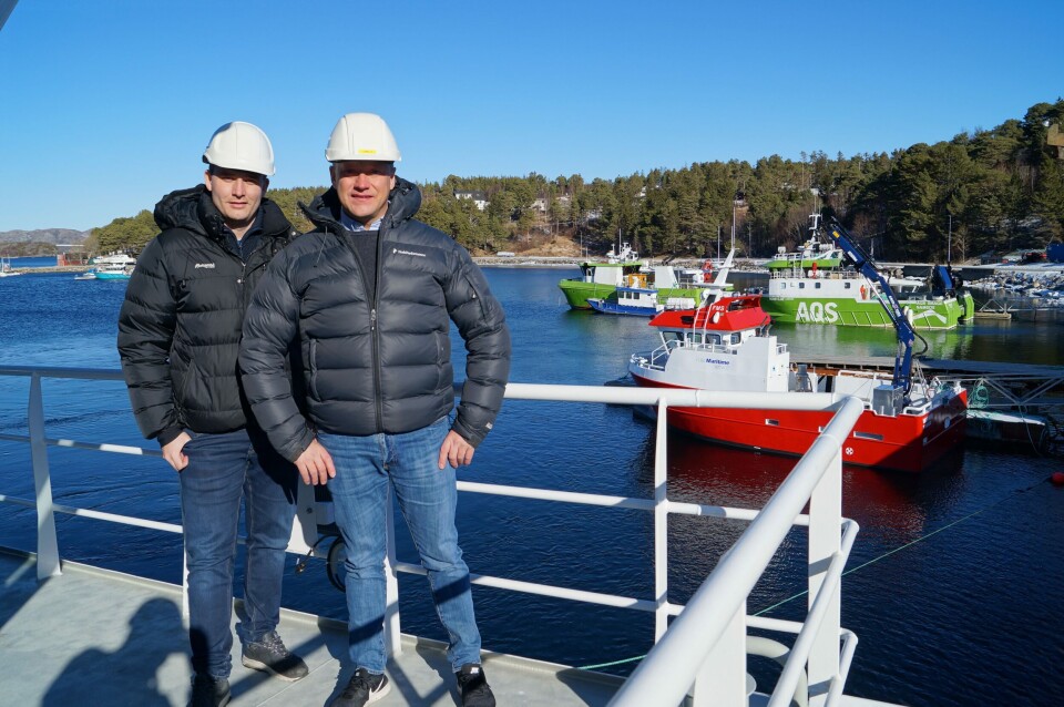 Runar Brennvolleng og Greger Samuelsen i Folla Maritime Service AS Foto: Folla Maritime.