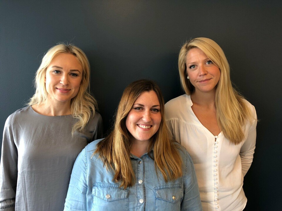 Helseteamet består nå av (f.v) Marte Hauge, Ida-Kathrin Gjerstad Nerbøvik og Marianne Nergård. Foto: BioMar.