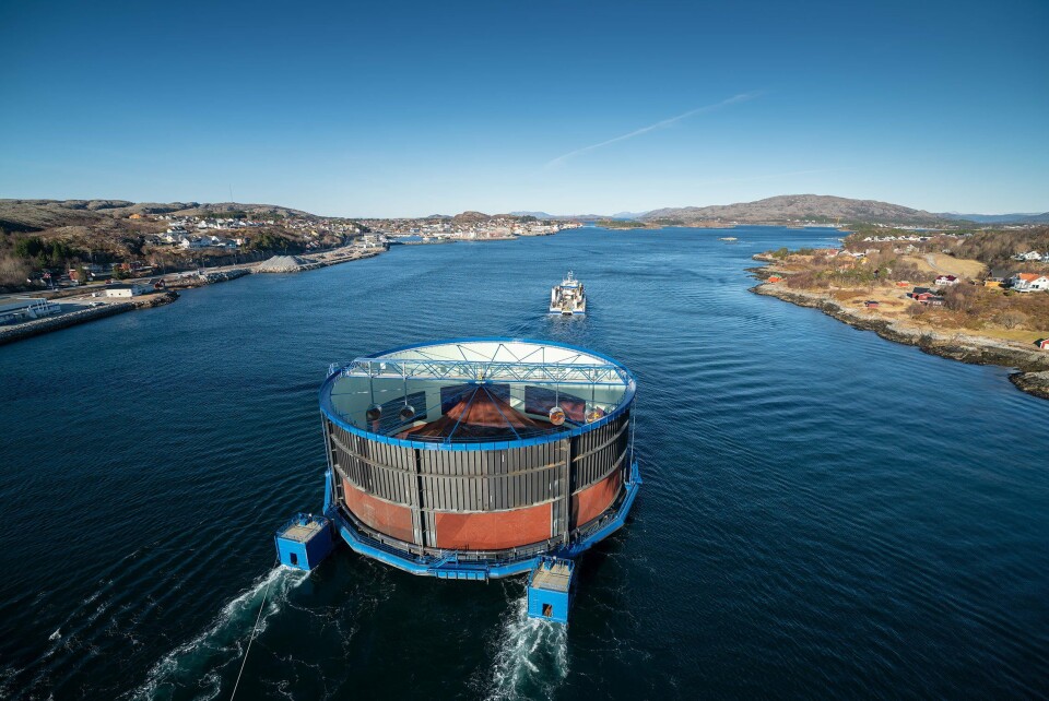 Her ser man Aquatraz, som er en semilukket stålmerd, på tokt. Foto: Steinar Johansen.