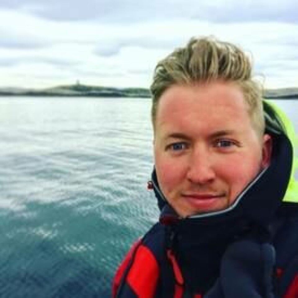 Jens Martin Dahle Olsen er ansvarlig for visningssenteret til Bjørøya som har fått over 1800 besøkende så langt i 2018. Foto: privat.