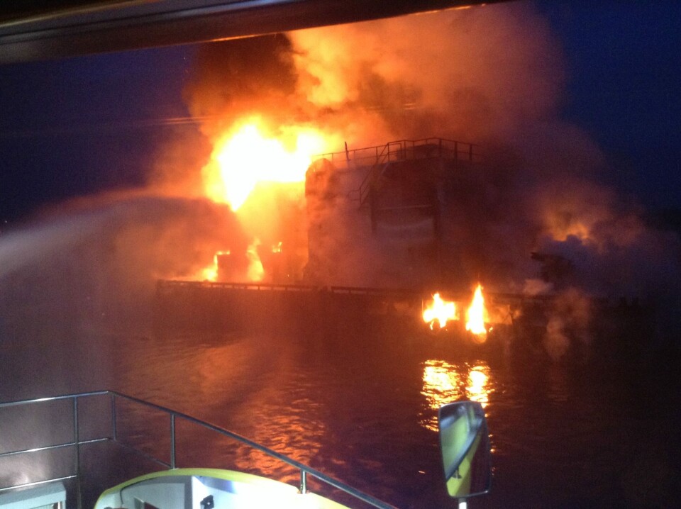 Brann i oppdrettsanlegg på Austevoll