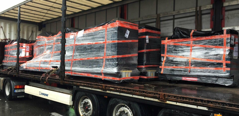 Fullasta tralle med aggregat. Foto: Østerbø Maskin.